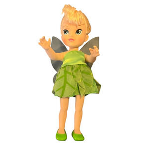 TinkerBell Playmate Toys 2002 Disney Fairies Vinyl Doll With Dress And Shoes